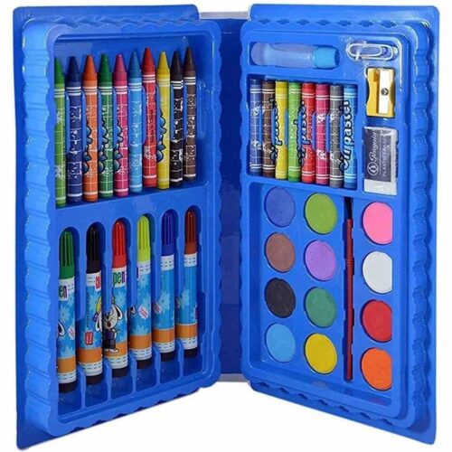 Art & Craft Stationery Kit – Crayons, Markers, Watercolors & More