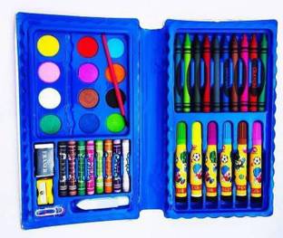Art & Craft Stationery Kit – Crayons, Markers, Watercolors & More